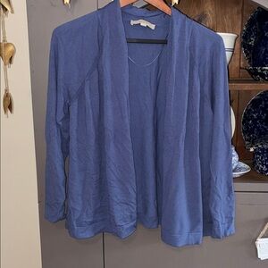 Loft dressy open cardigan in cornflower blue